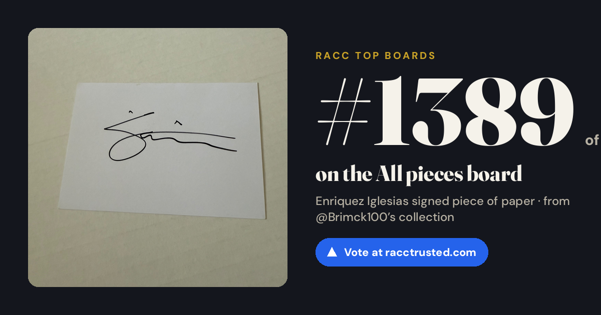 Share card: #1389 of 1397 on the All pieces board