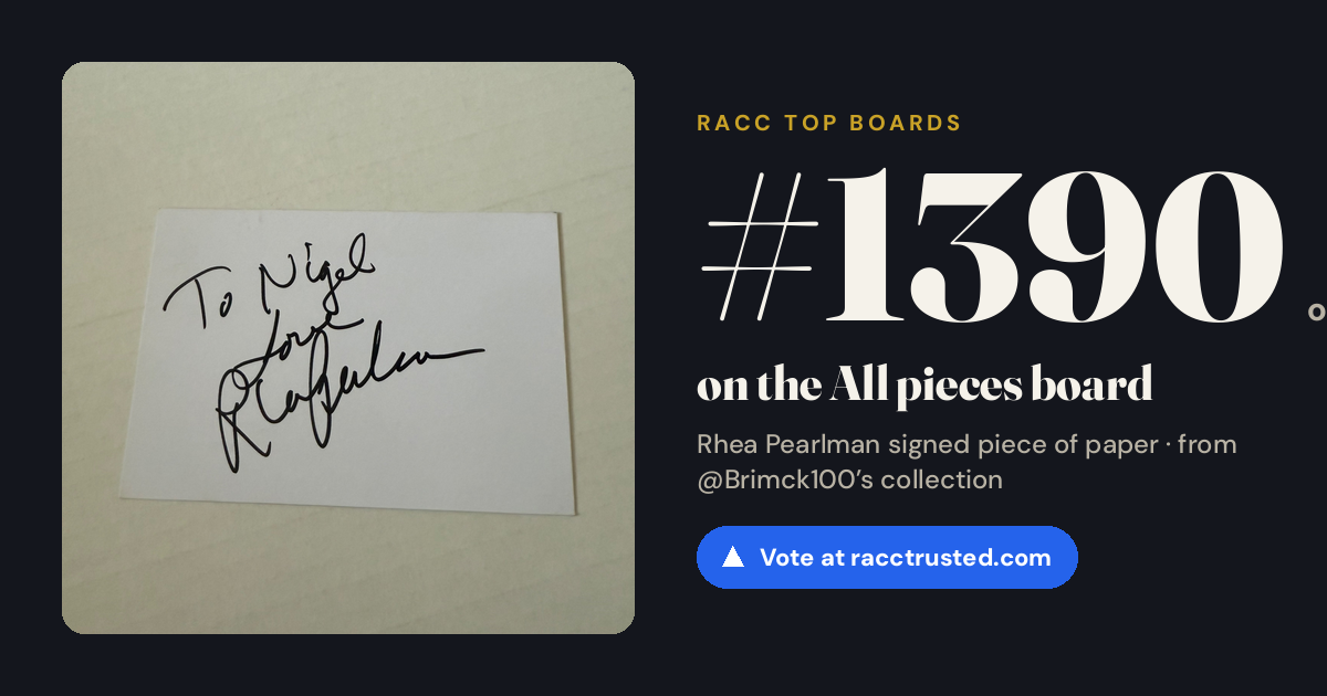 Share card: #1390 of 1397 on the All pieces board