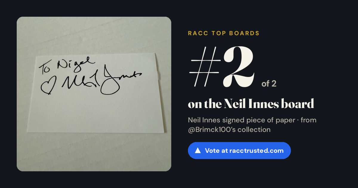 Share card: #2 of 2 on the Neil Innes board