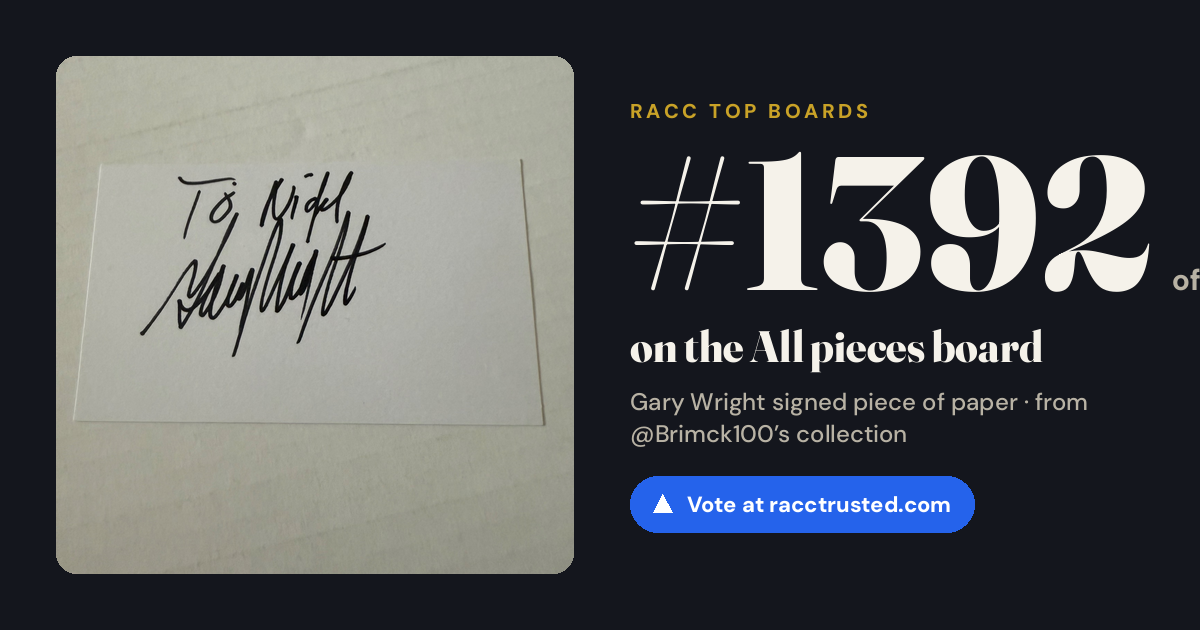 Share card: #1392 of 1397 on the All pieces board