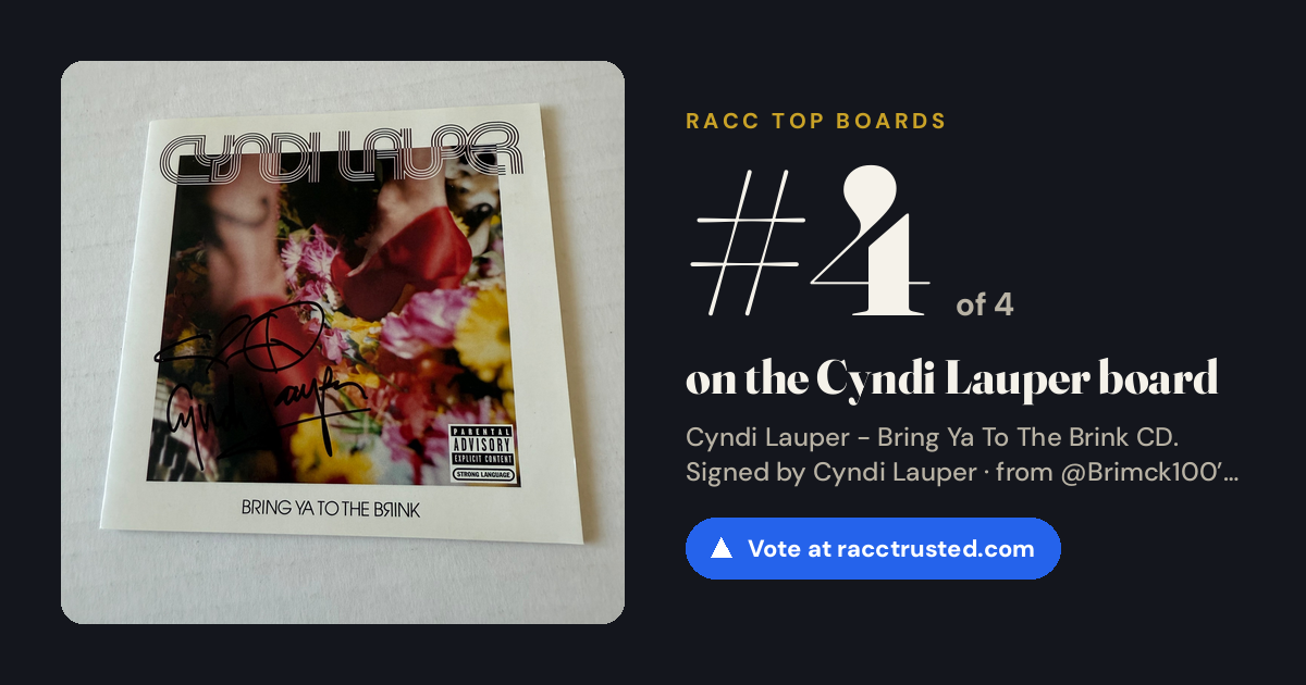 Share card: #4 of 4 on the Cyndi Lauper board
