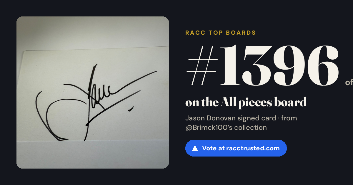 Share card: #1396 of 1397 on the All pieces board