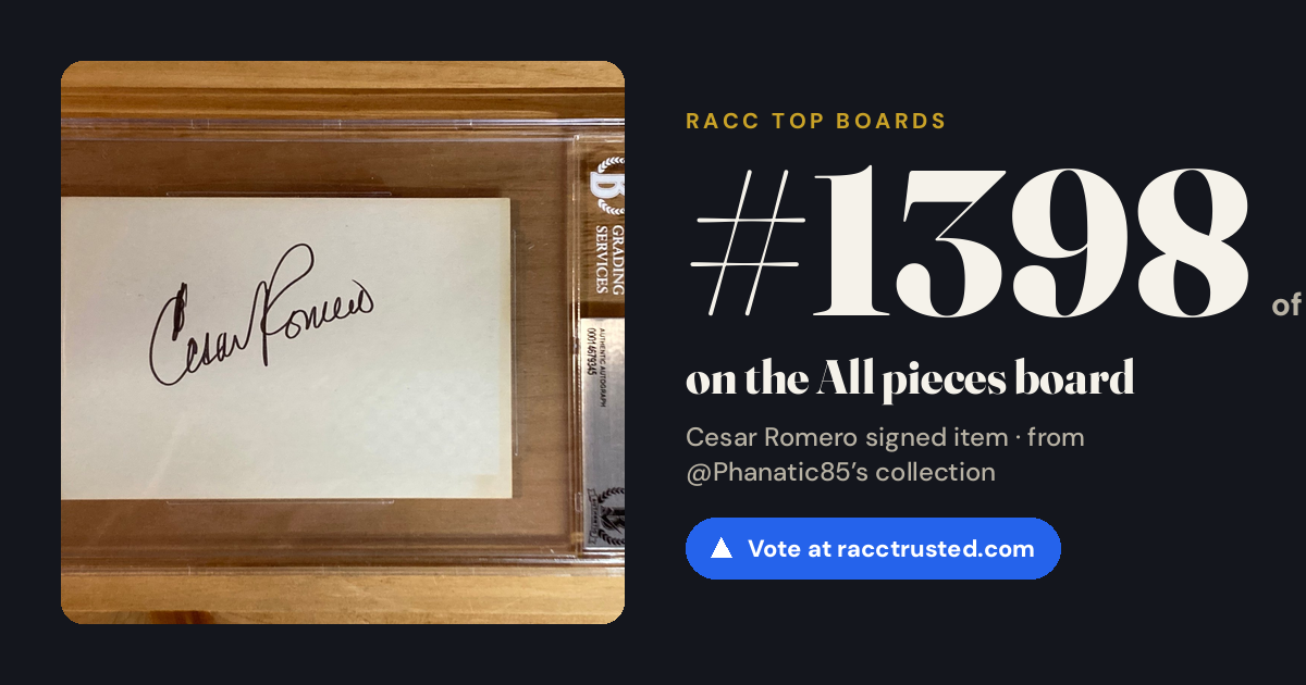 Share card: #1398 of 1400 on the All pieces board