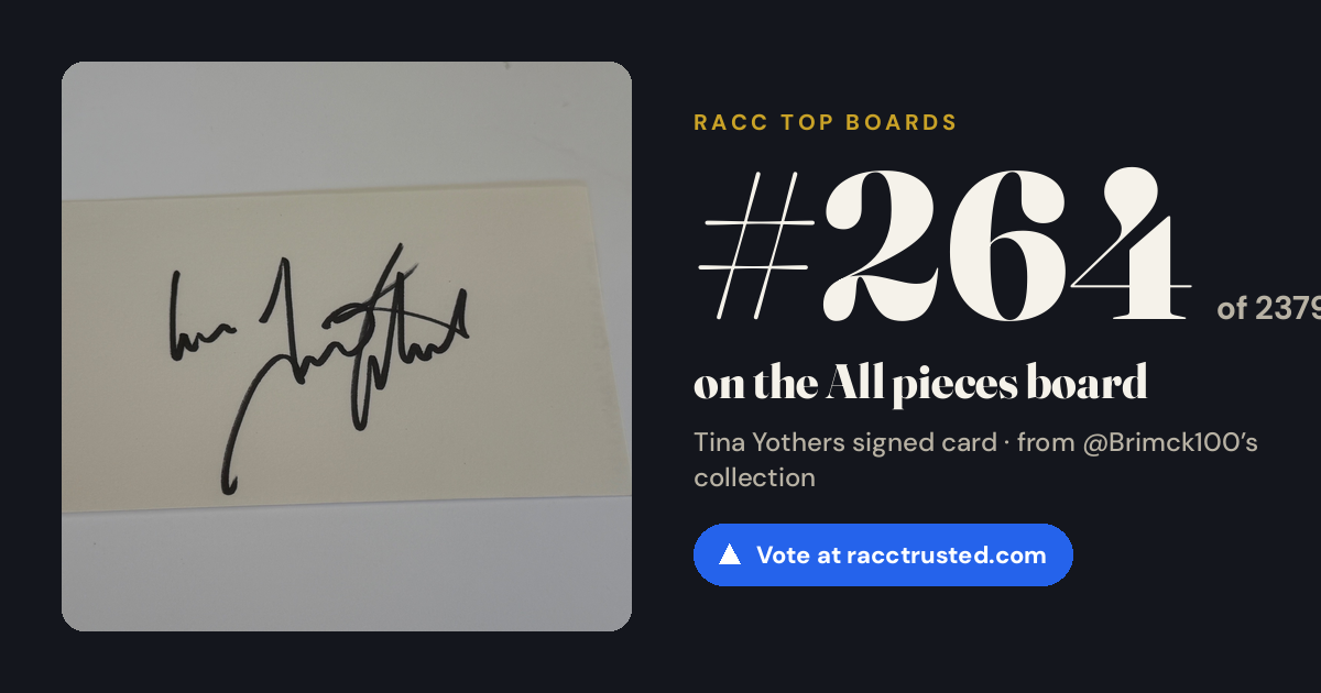 Share card: #264 of 2379 on the All pieces board