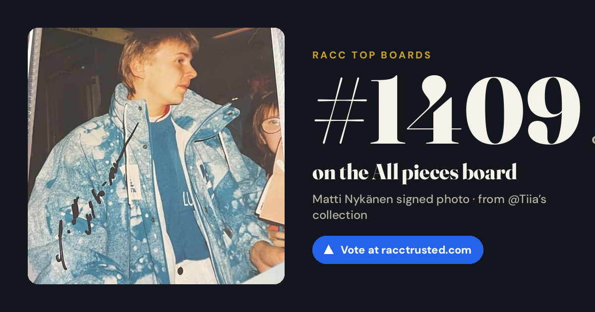 Share card: #1409 of 1439 on the All pieces board