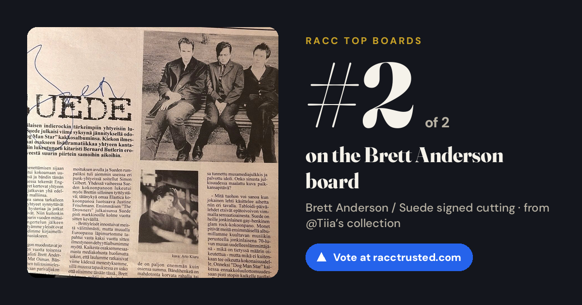 Share card: #2 of 2 on the Brett Anderson board
