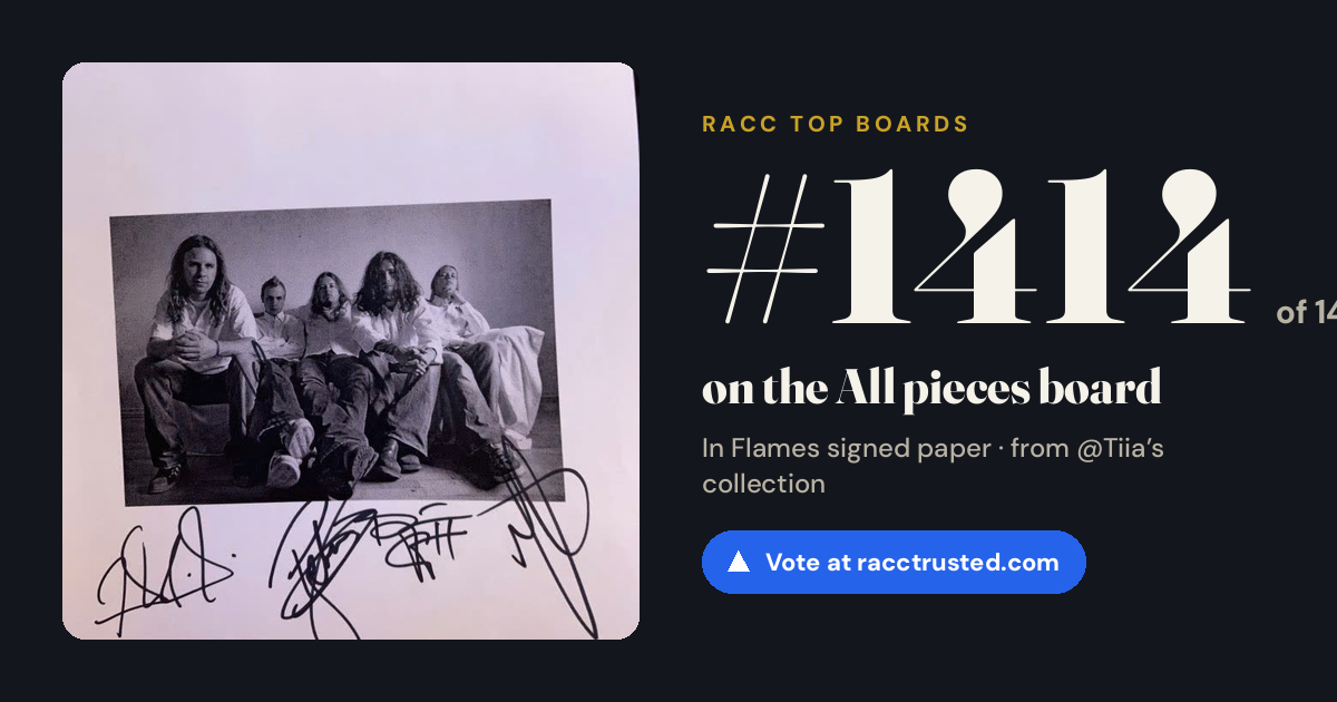 Share card: #1414 of 1439 on the All pieces board
