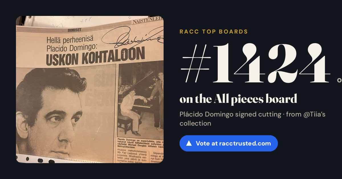 Share card: #1424 of 1439 on the All pieces board