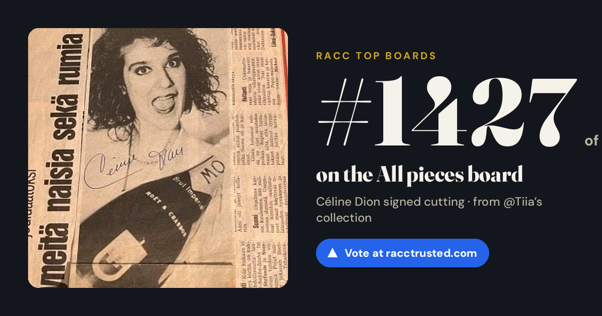 Share card: #1427 of 1439 on the All pieces board