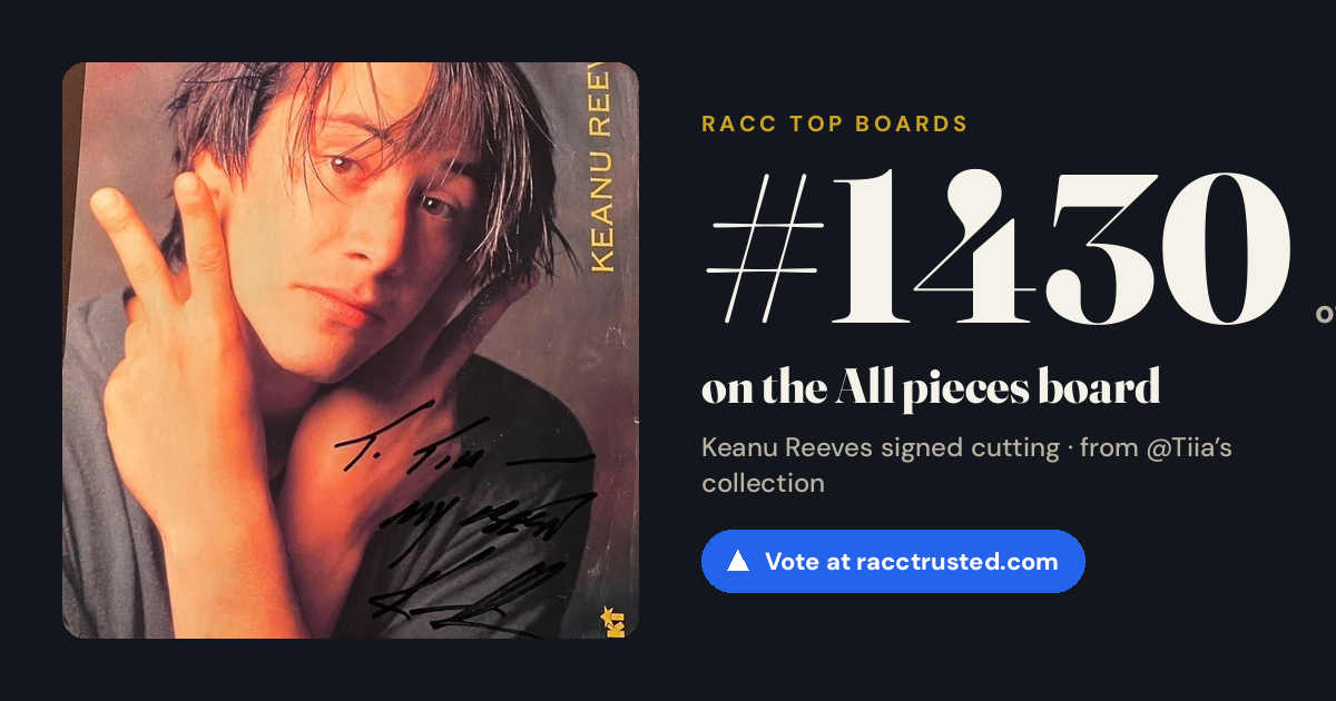 Share card: #1430 of 1439 on the All pieces board