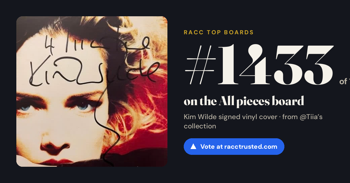 Share card: #1433 of 1439 on the All pieces board