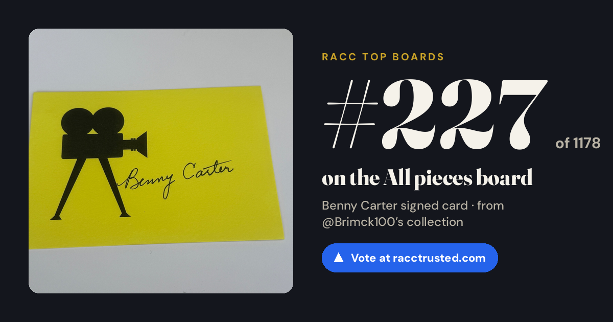 Share card: #227 of 1178 on the All pieces board