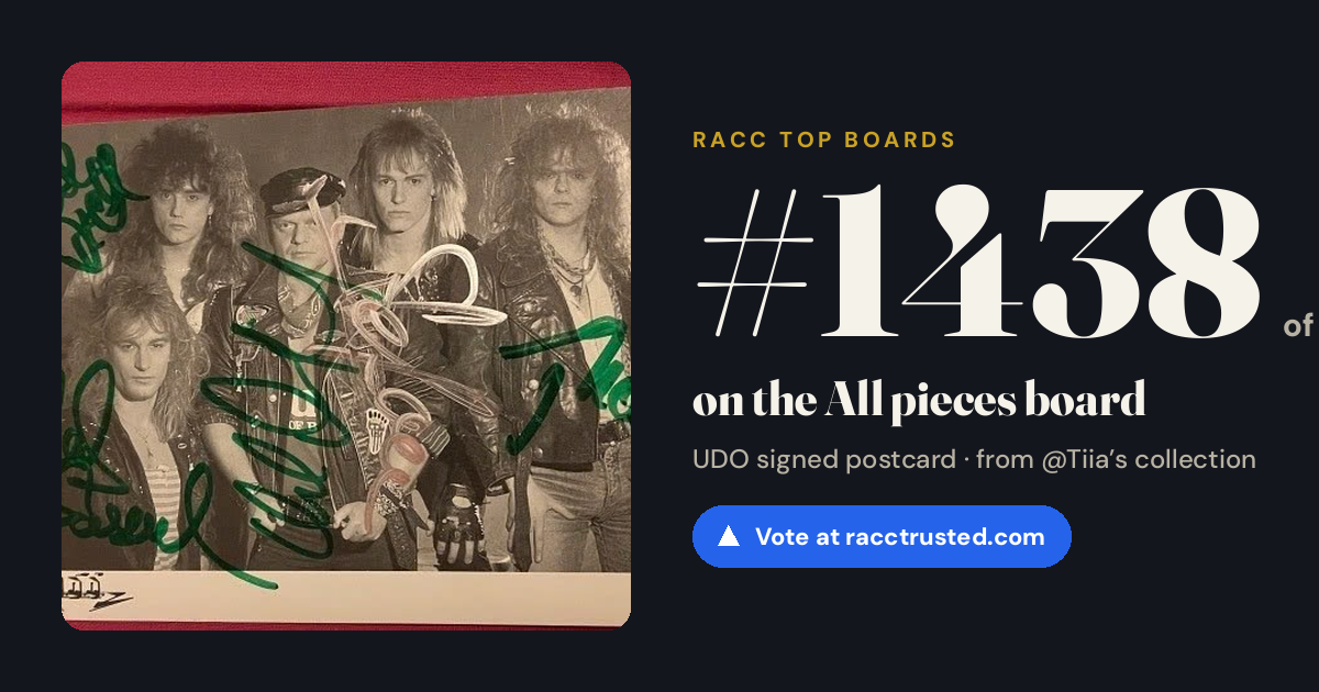 Share card: #1438 of 1439 on the All pieces board