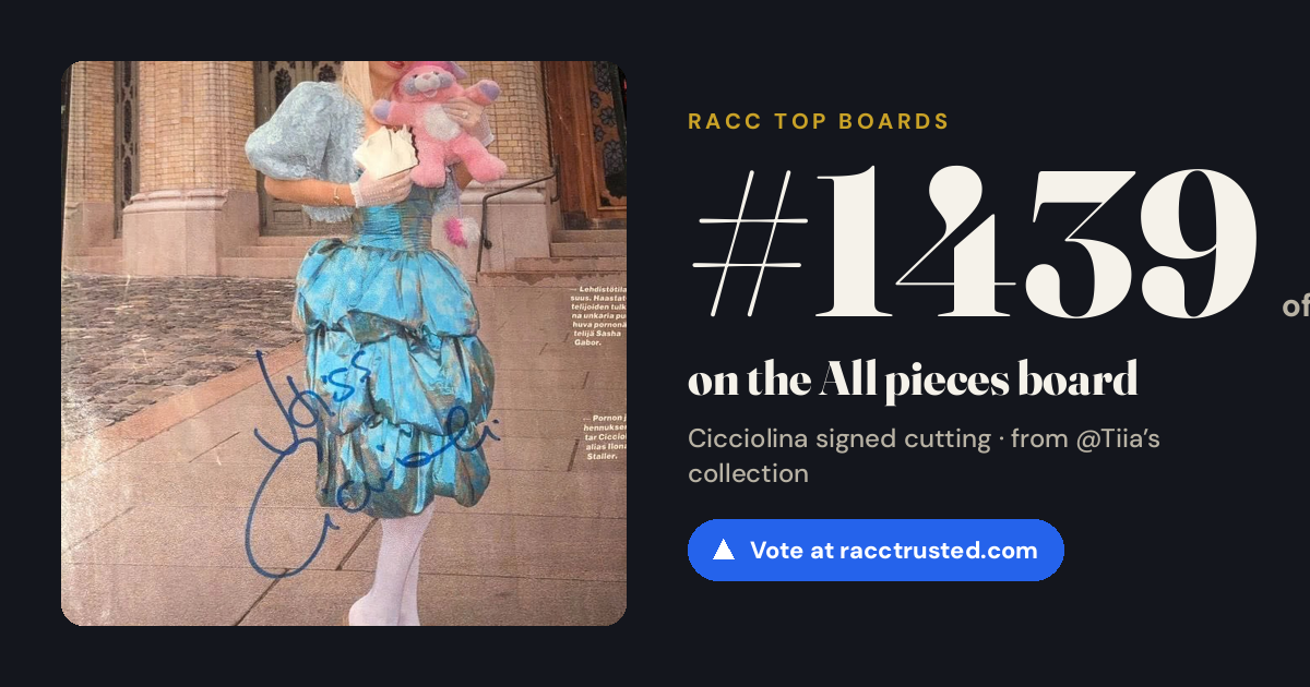 Share card: #1439 of 1439 on the All pieces board