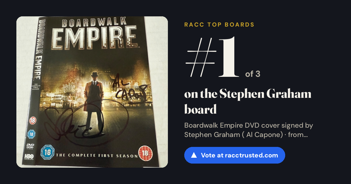 Share card: #1 of 2 on the Stephen Graham board