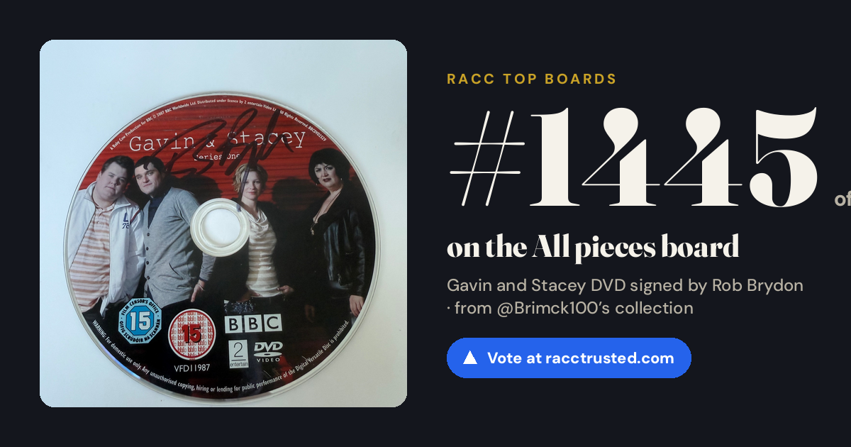 Share card: #1445 of 1458 on the All pieces board