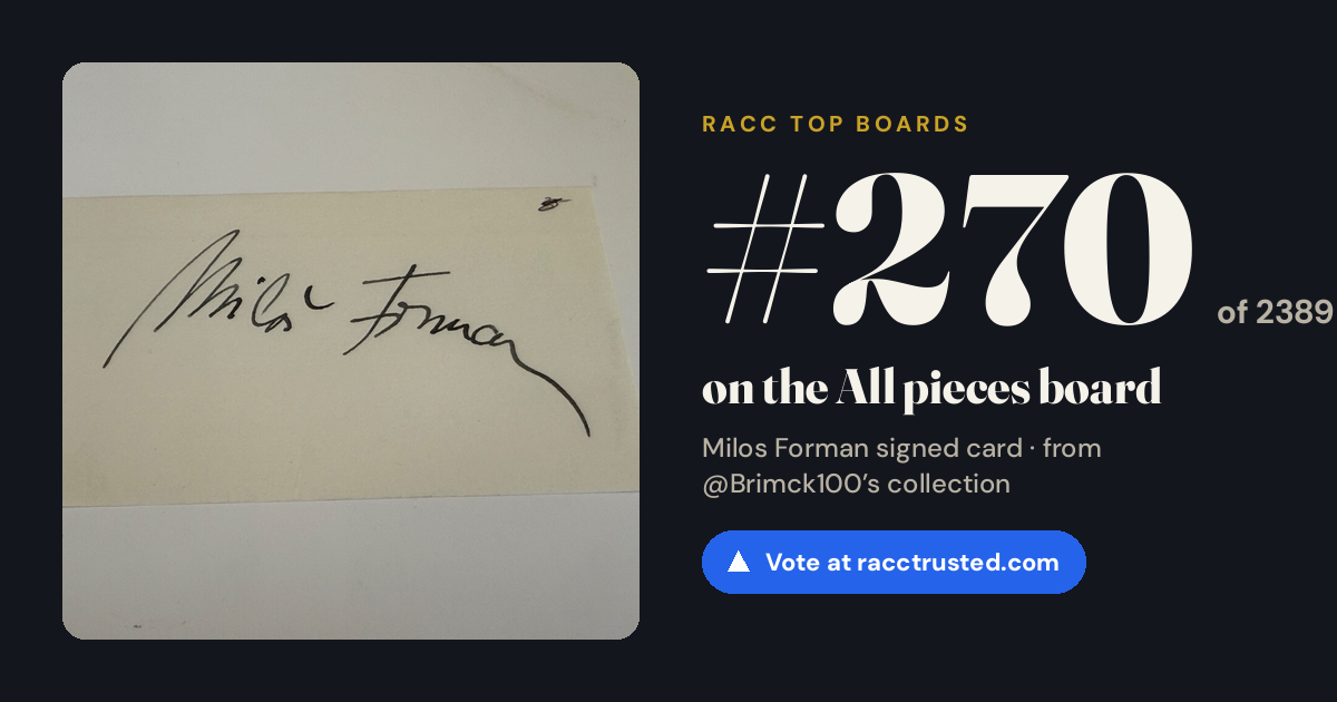 Share card: #270 of 2389 on the All pieces board