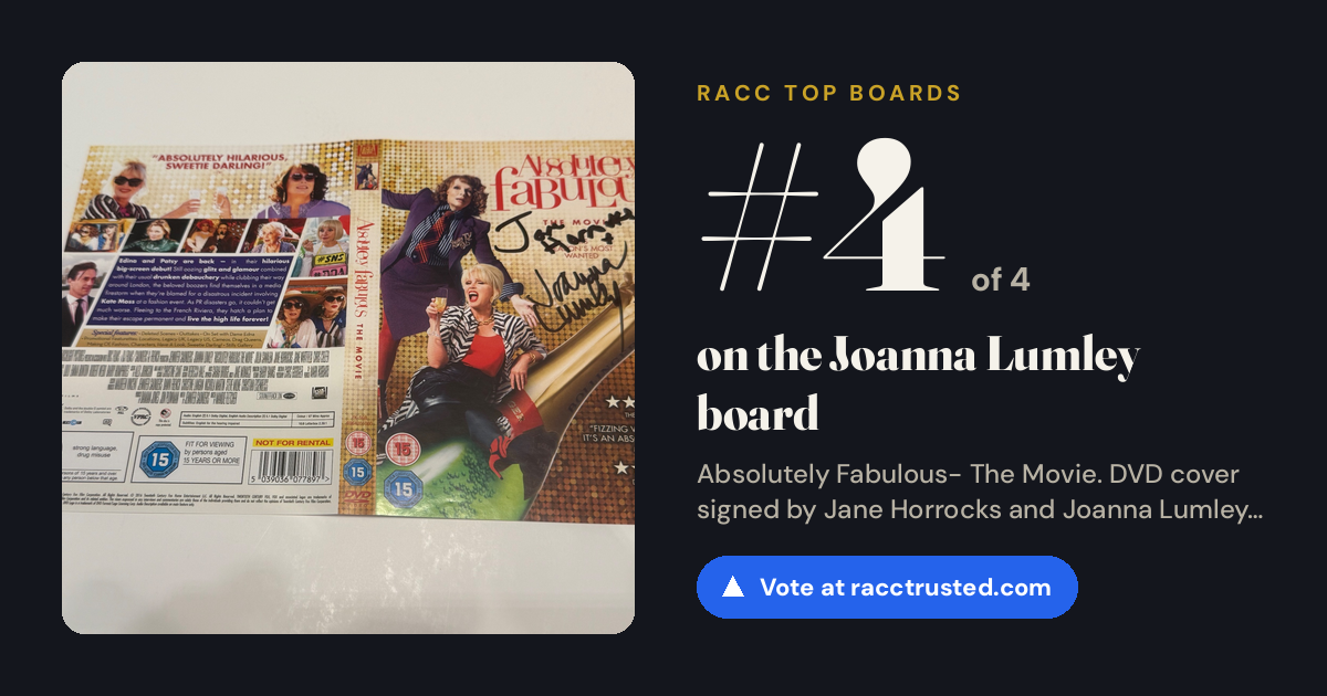 Share card: #4 of 4 on the Joanna Lumley board