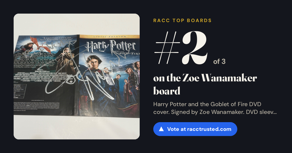 Share card: #2 of 3 on the Zoe Wanamaker board