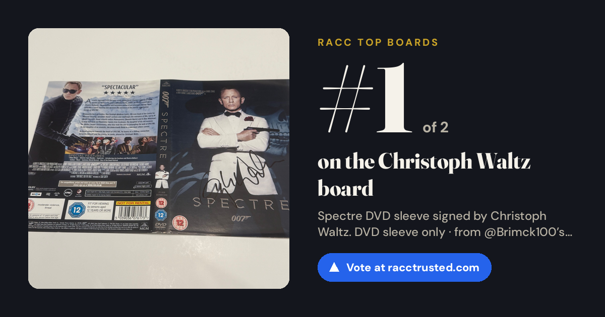 Share card: #1 of 2 on the Christoph Waltz board