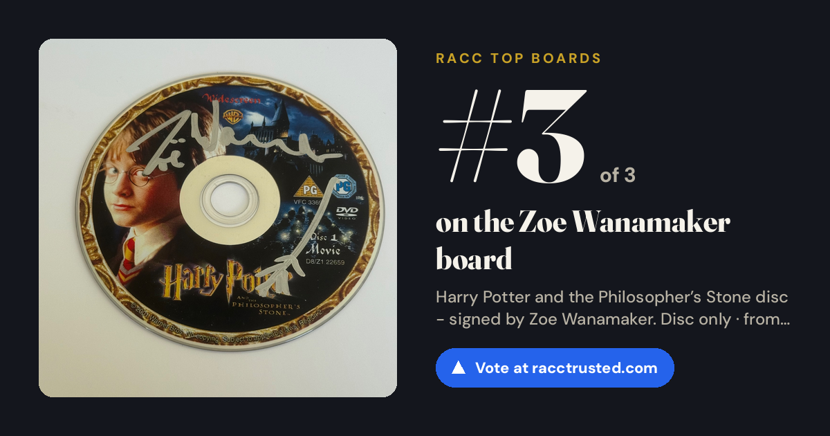 Share card: #3 of 3 on the Zoe Wanamaker board