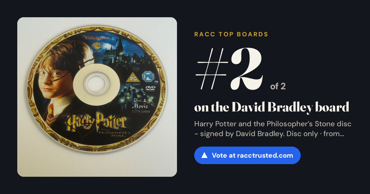 Share card: #2 of 2 on the David Bradley board