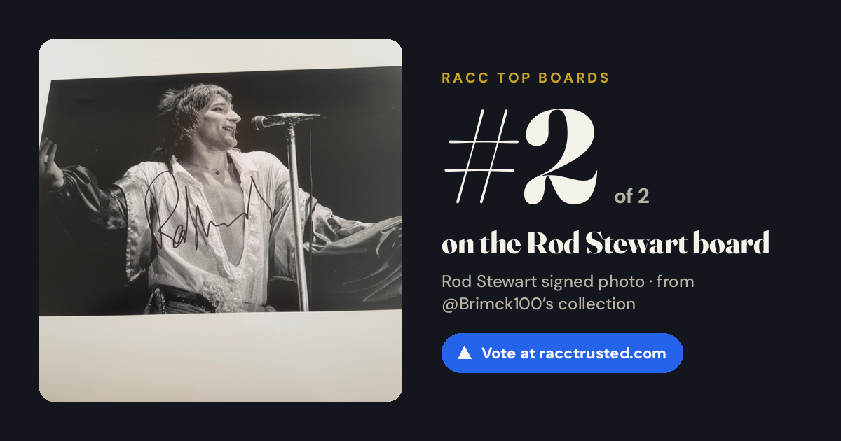 Share card: #2 of 2 on the Rod Stewart board
