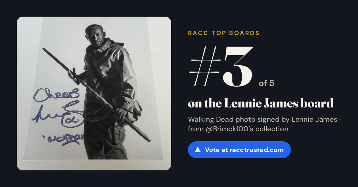 Share card: #3 of 5 on the Lennie James board