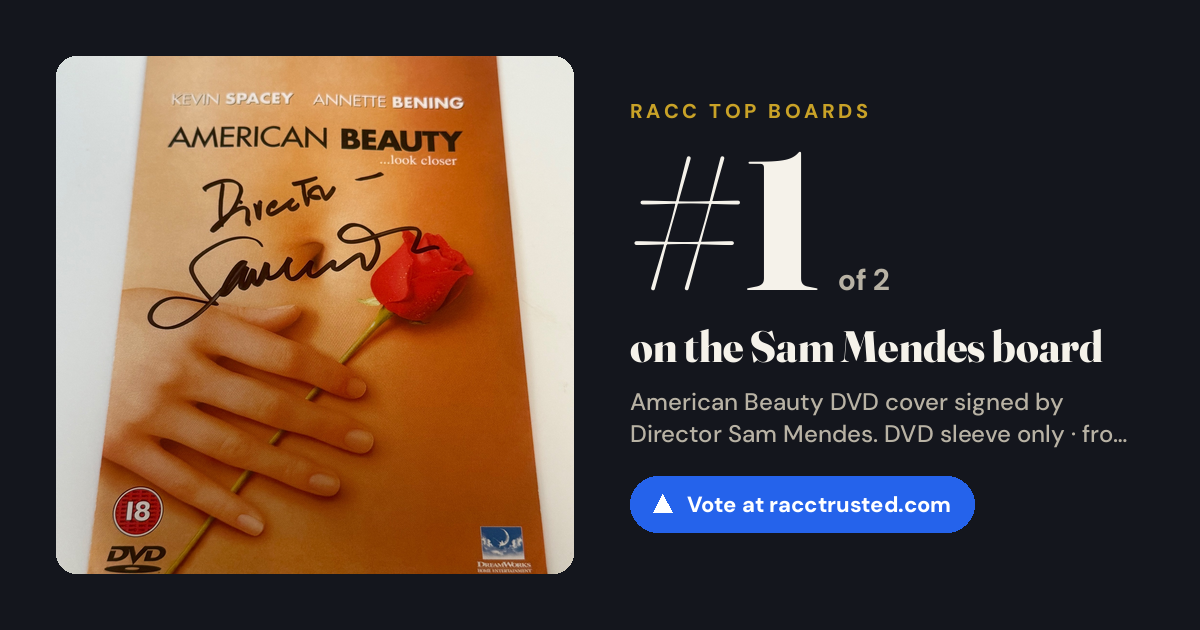Share card: #1 of 2 on the Sam Mendes board