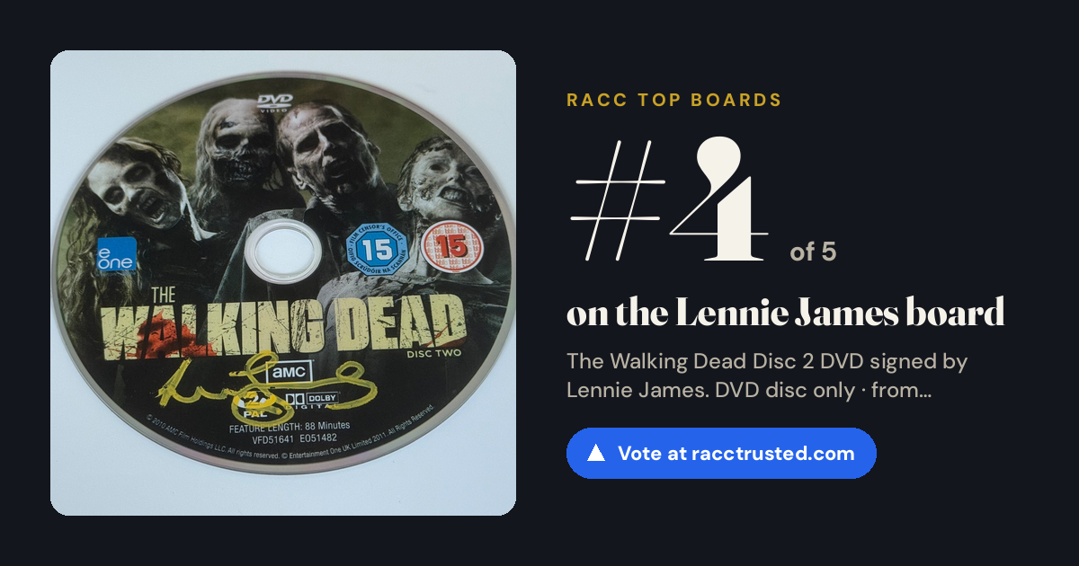 Share card: #4 of 5 on the Lennie James board