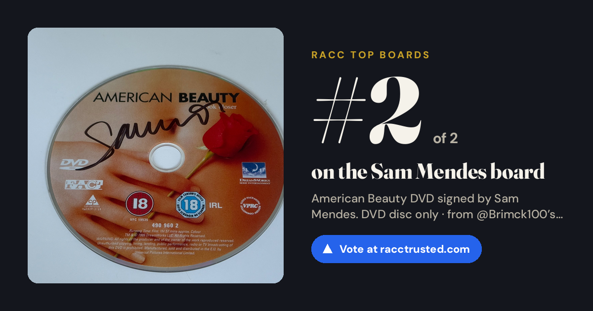 Share card: #2 of 2 on the Sam Mendes board