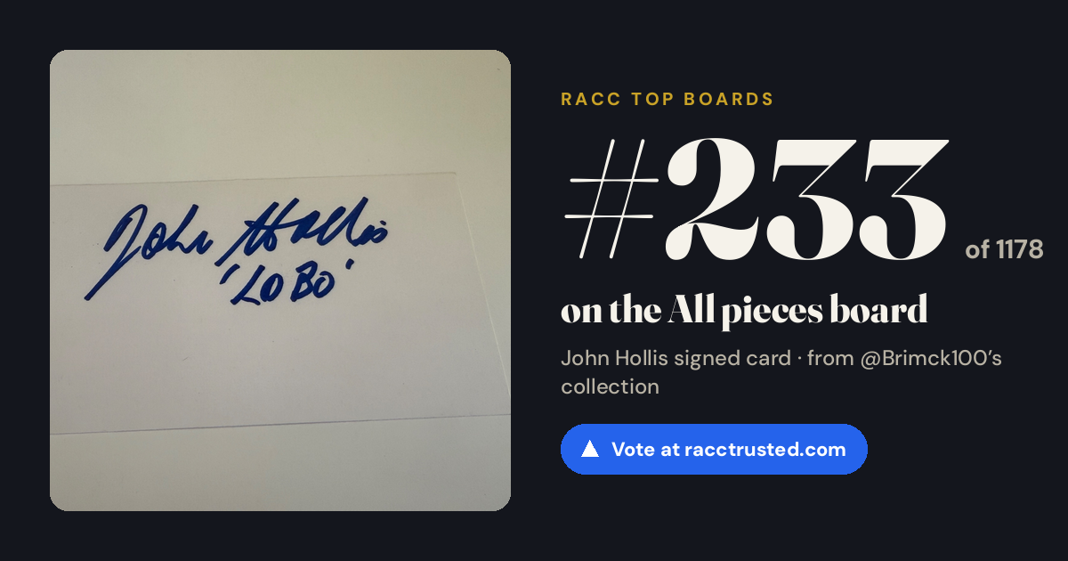 Share card: #233 of 1178 on the All pieces board