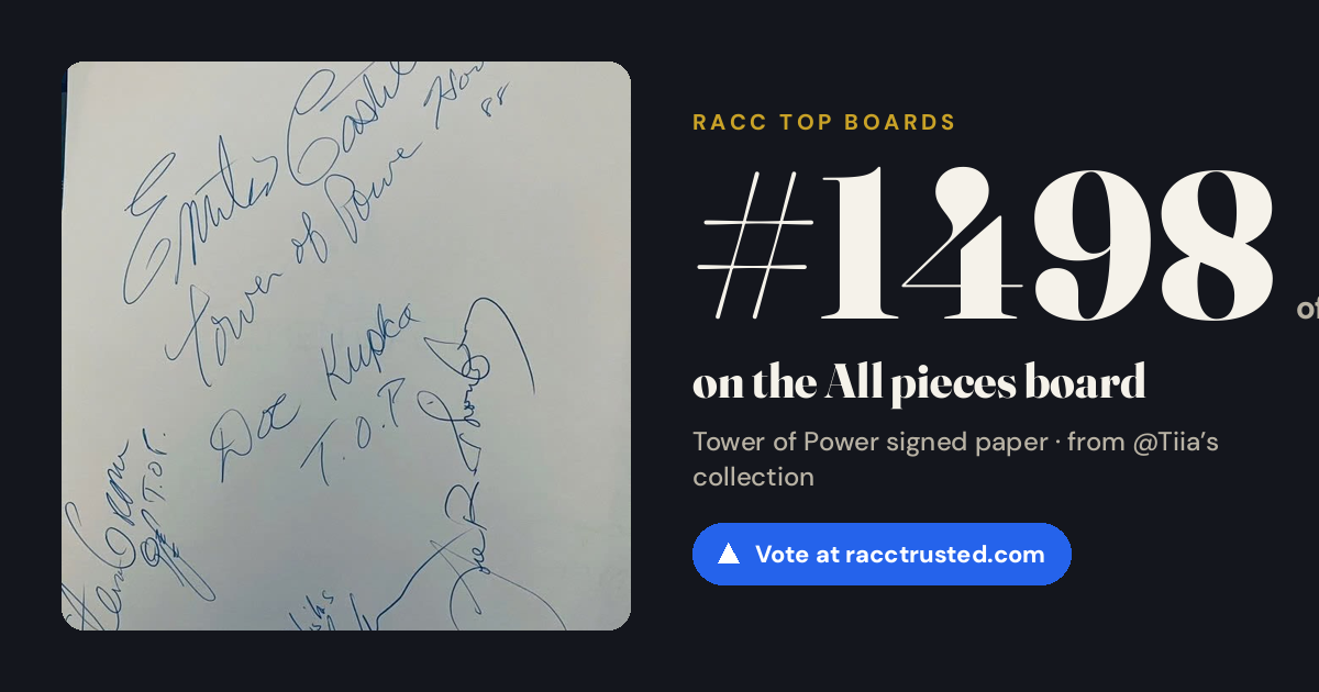 Share card: #1498 of 1503 on the All pieces board
