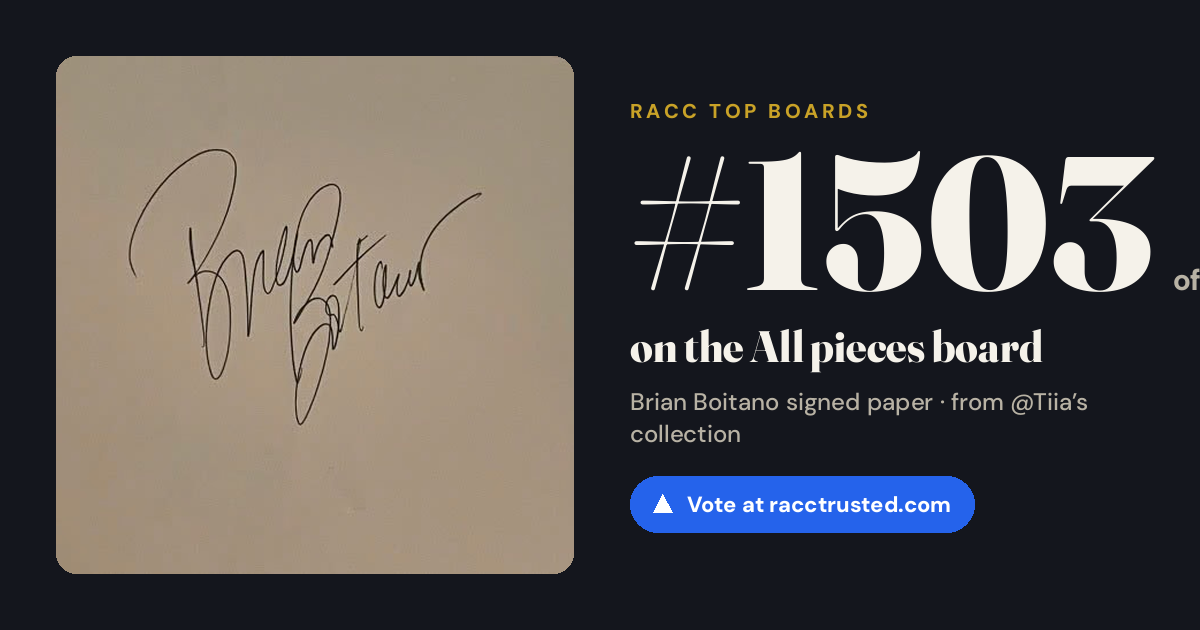 Share card: #1503 of 1503 on the All pieces board