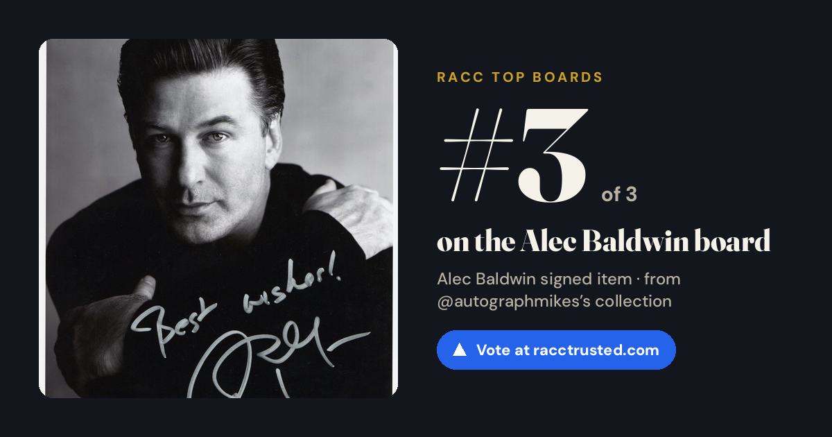 Share card: #3 of 3 on the Alec Baldwin board