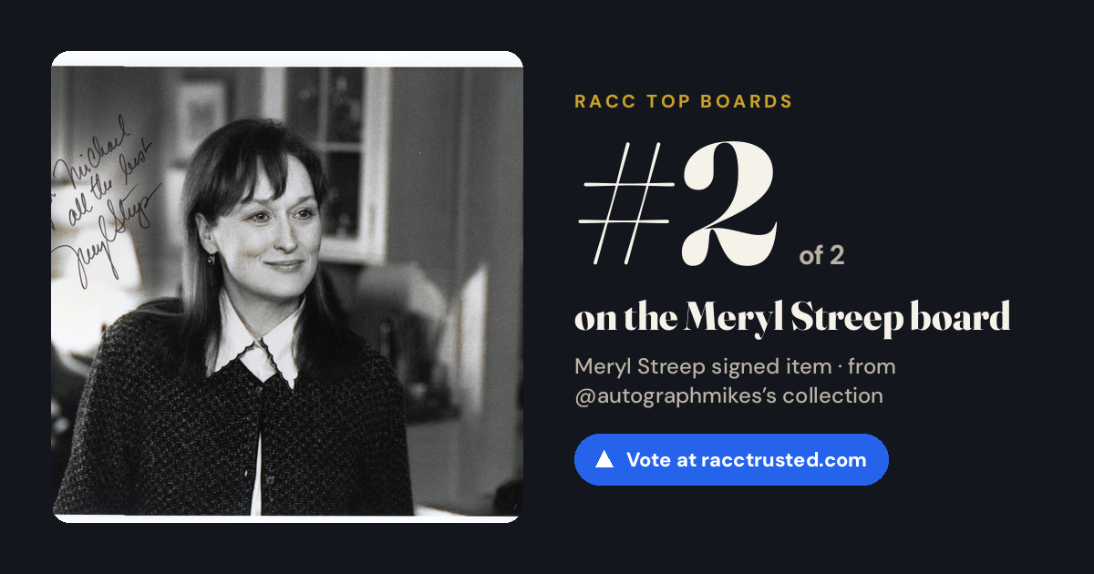 Share card: #2 of 2 on the Meryl Streep board