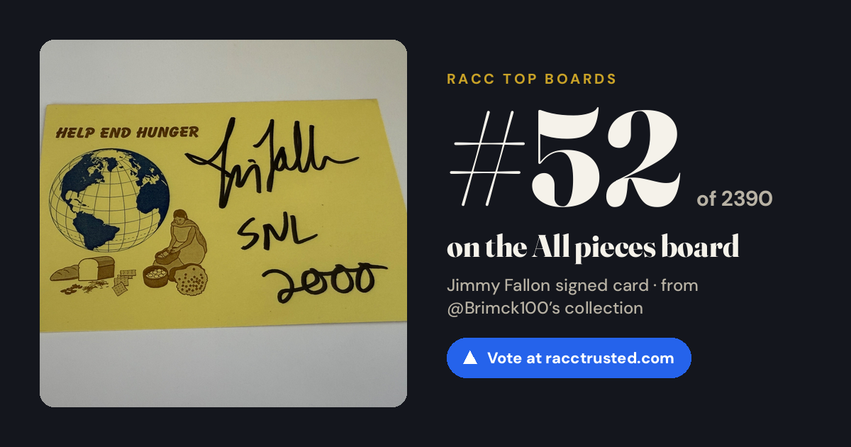 Share card: #52 of 2390 on the All pieces board