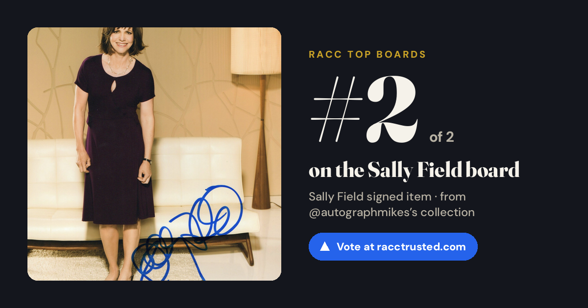 Share card: #2 of 2 on the Sally Field board