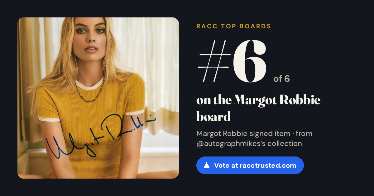 Share card: #6 of 6 on the Margot Robbie board