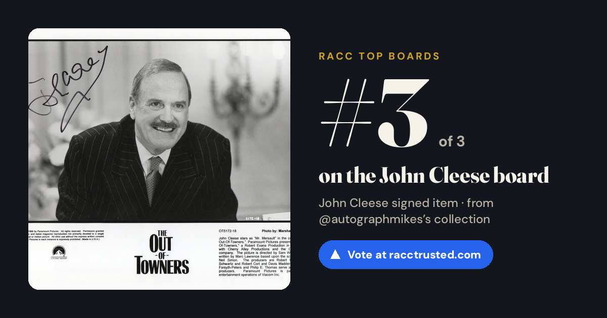 Share card: #3 of 3 on the John Cleese board