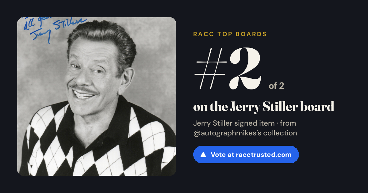 Share card: #2 of 2 on the Jerry Stiller board