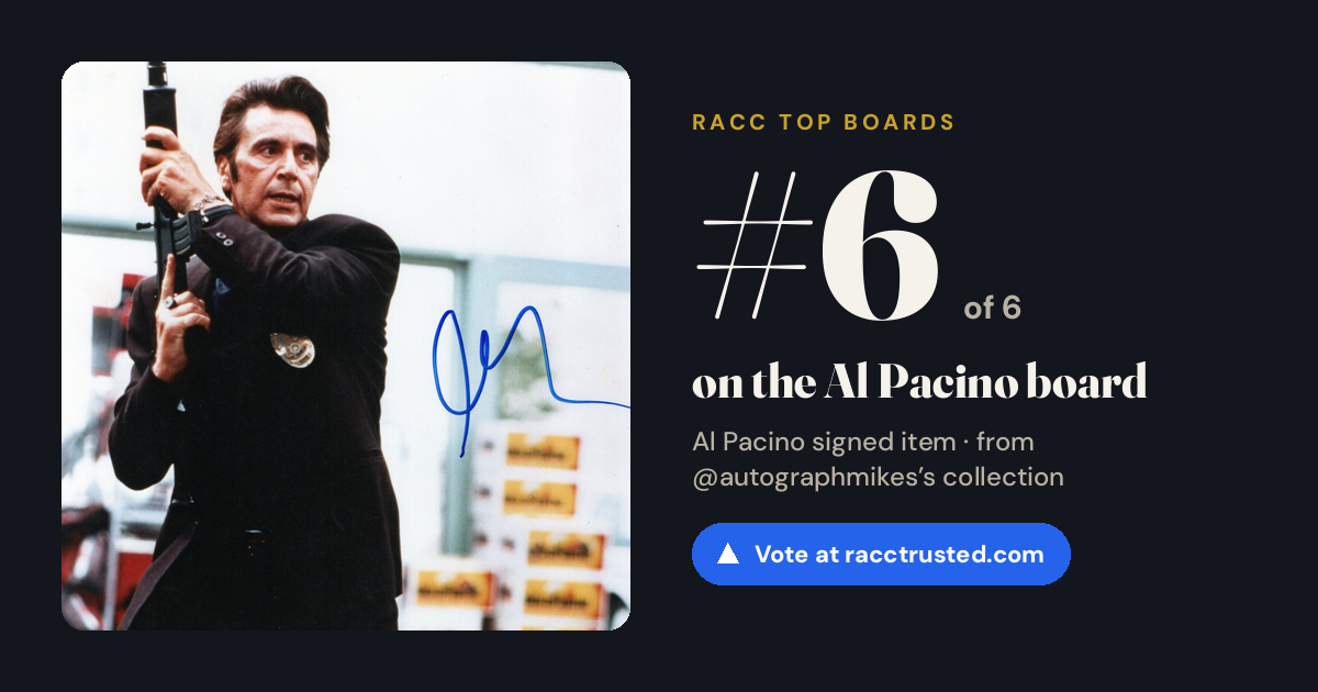 Share card: #6 of 6 on the Al Pacino board