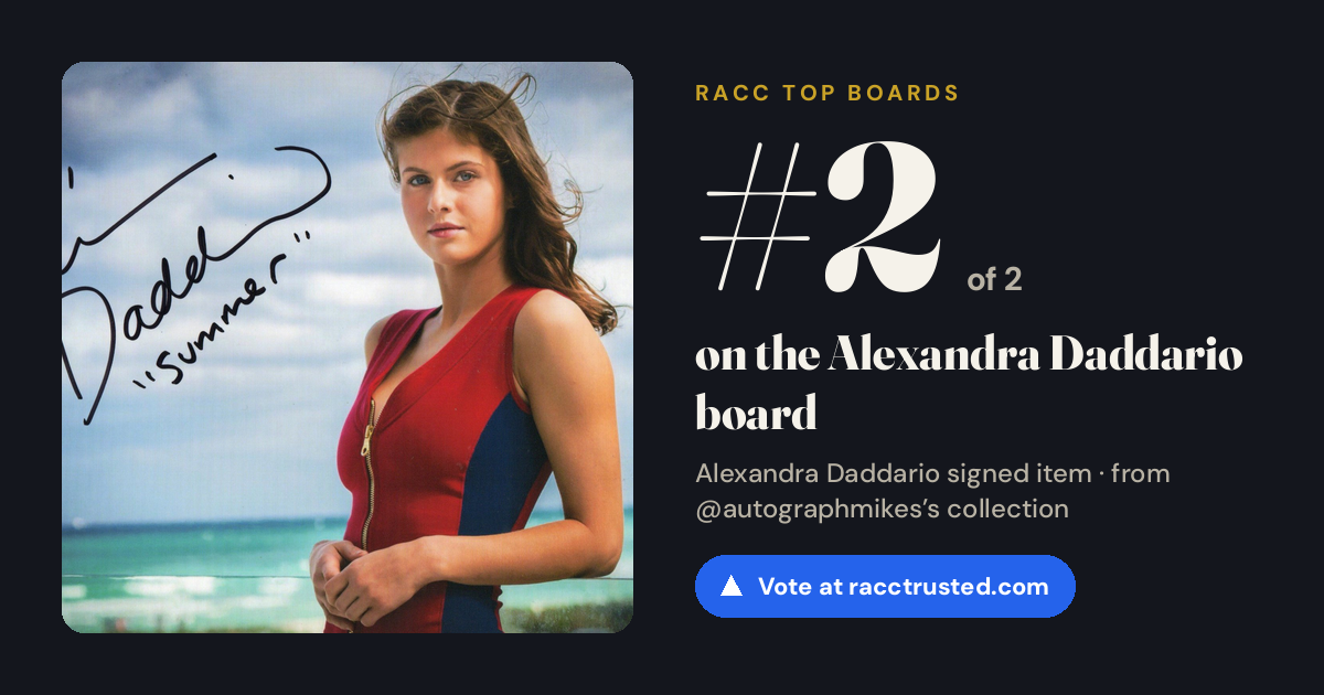 Share card: #2 of 2 on the Alexandra Daddario board
