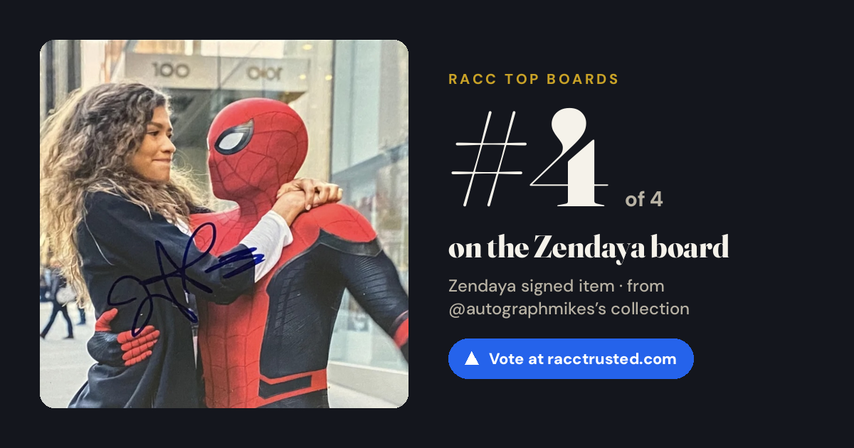 Share card: #4 of 4 on the Zendaya board