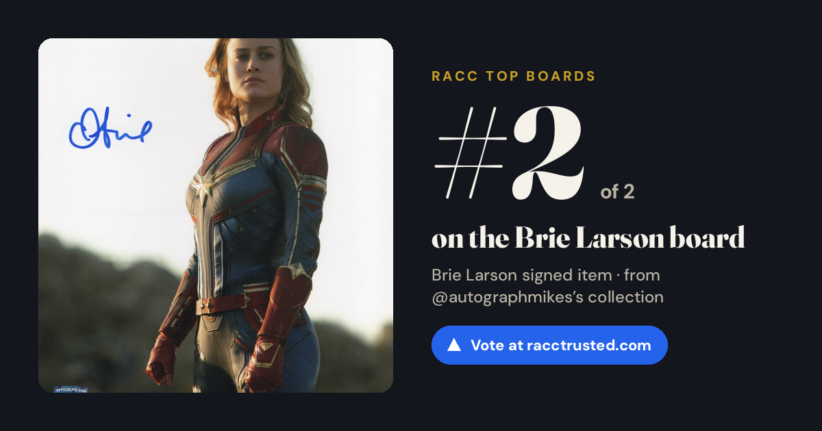 Share card: #2 of 2 on the Brie Larson board