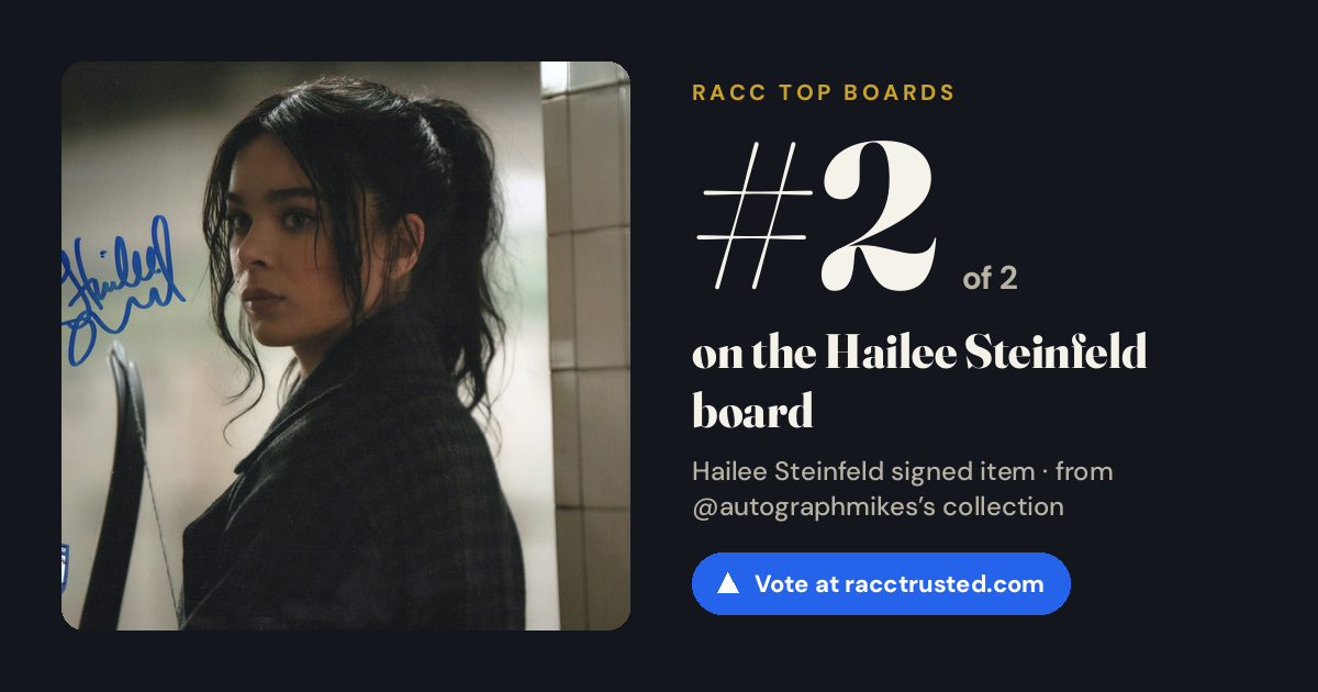 Share card: #2 of 2 on the Hailee Steinfeld board