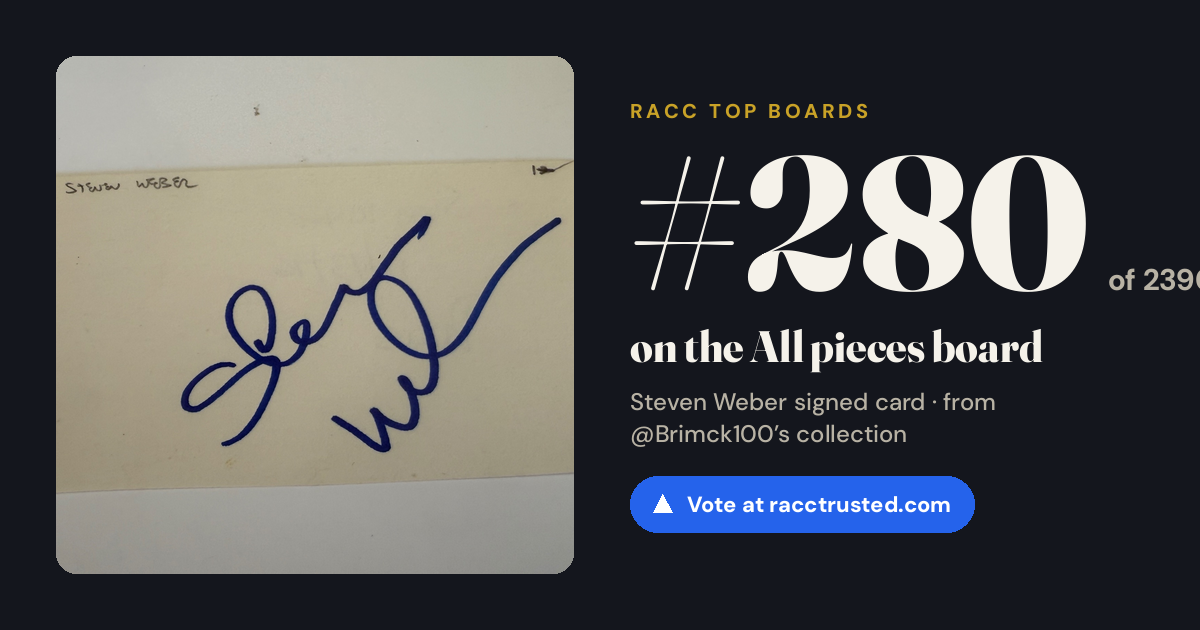 Share card: #280 of 2390 on the All pieces board