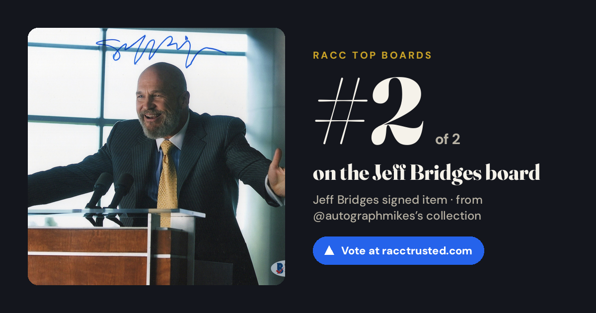 Share card: #2 of 2 on the Jeff Bridges board