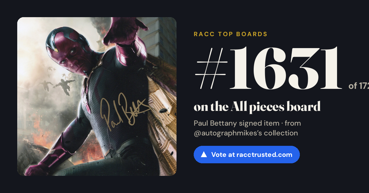 Share card: #1631 of 1670 on the All pieces board