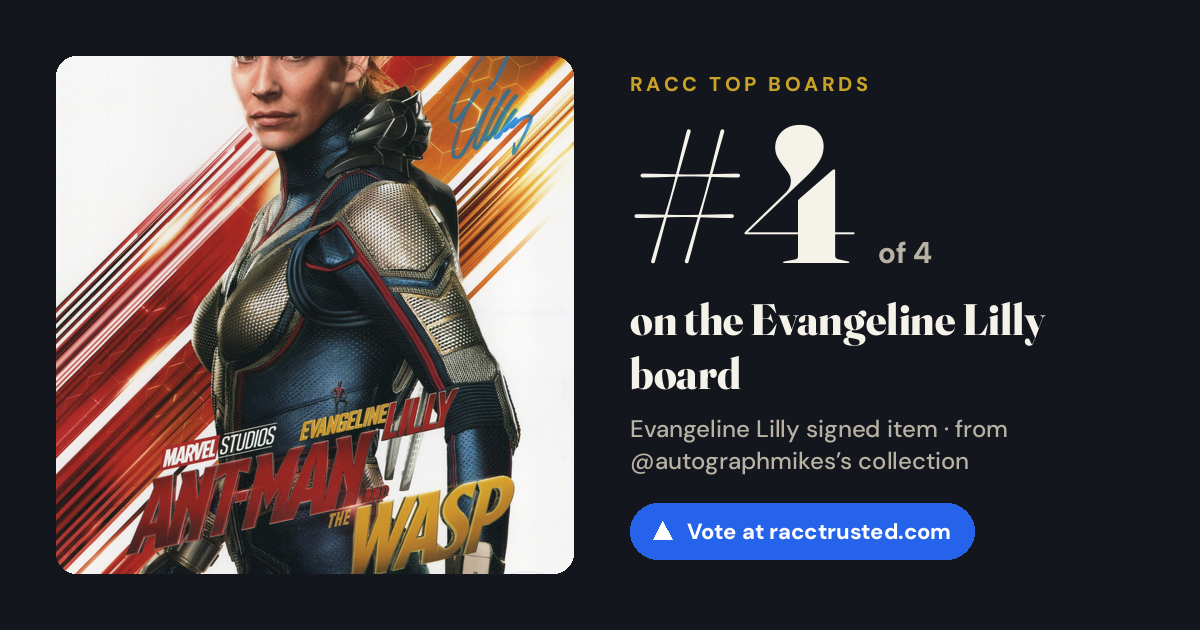 Share card: #4 of 4 on the Evangeline Lilly board